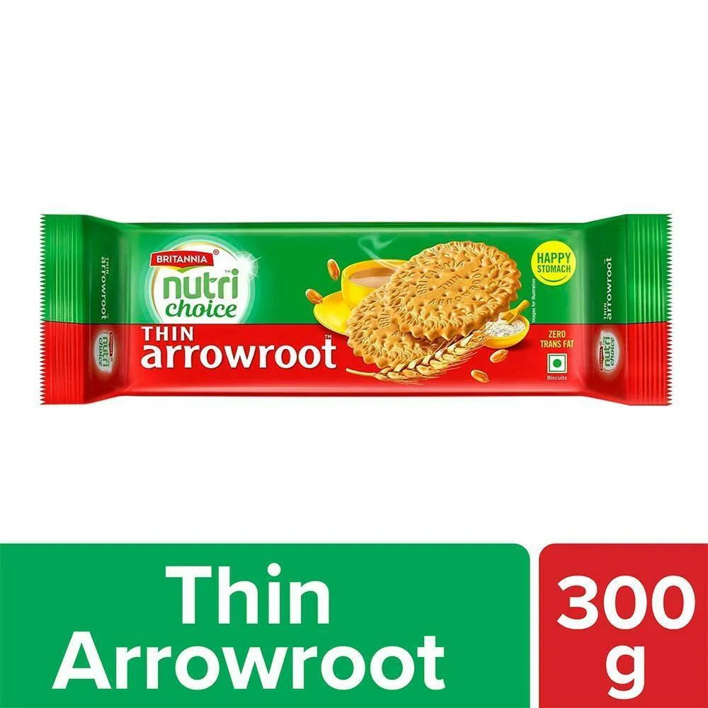Britannia Nutri Choice Thin Arrowroot Biscuit 300g